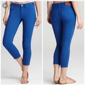 Tory Burch blue cropped jeans